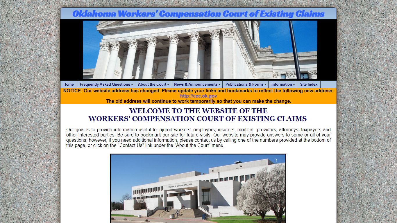 Oklahoma Workers' Compensation Court of Existing Claims